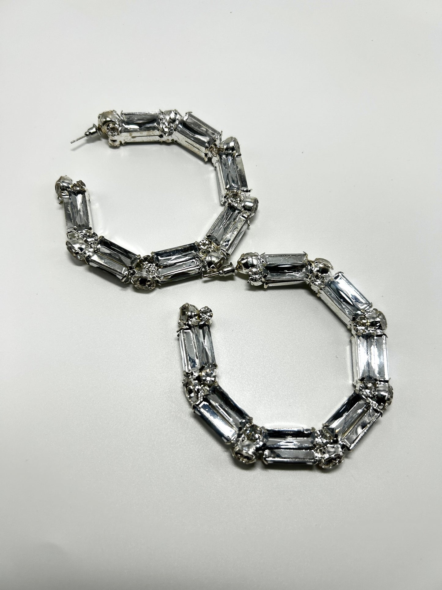 Aurora Silver Hoops