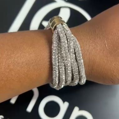 Glitz Magnetic Bracelet-Silver