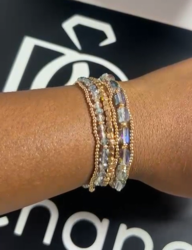 Beaded Stack- Gold