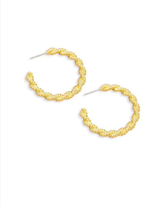 Summer Mini Gold Hoops